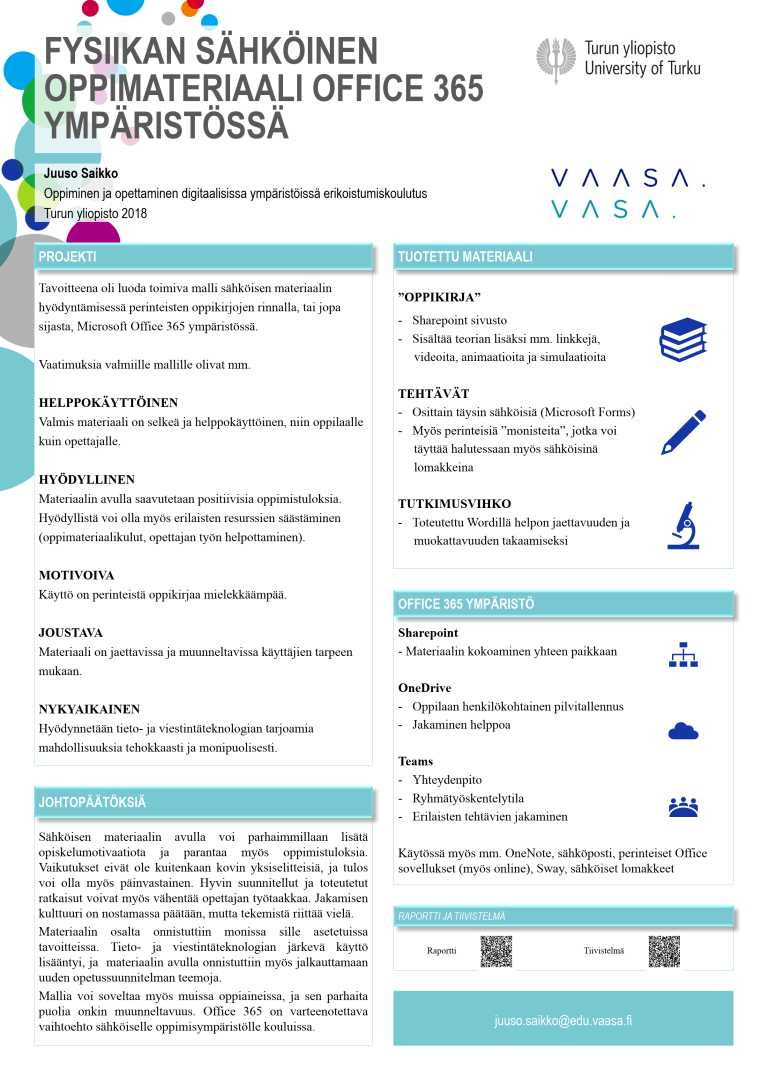 Juuso Saikko_Posteri