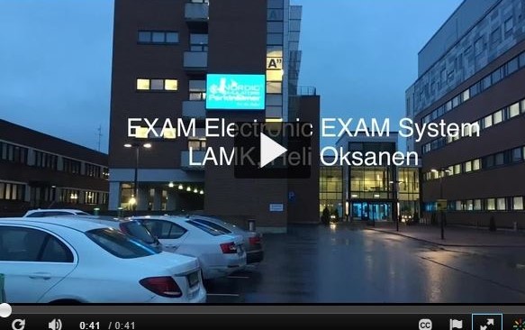 Opiskelijoille ohjeistus EXAMin käytöstä (Oksanen, 2017)